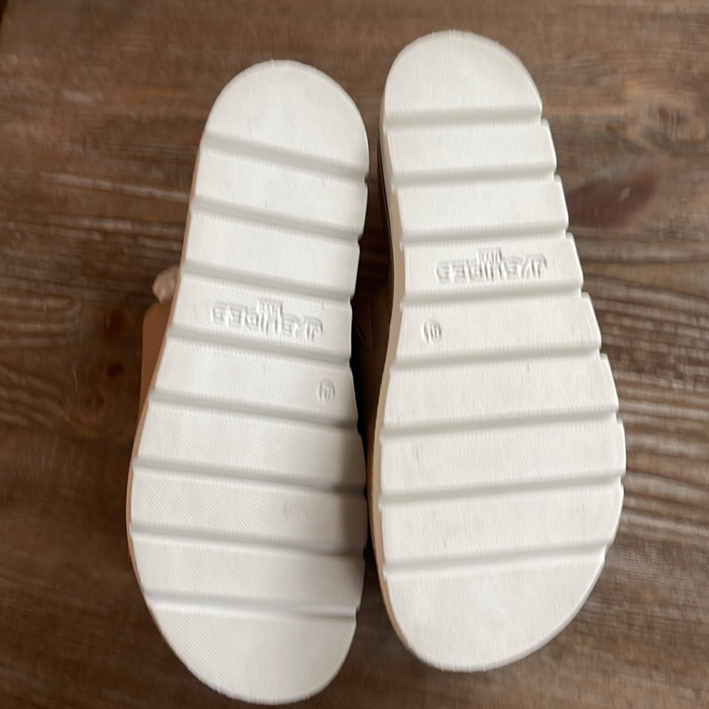 J/Slides, Sandals Tan/Camel Color, Size 8.5 - image 2